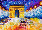 Arc De Triomphe at Paris Wall Print