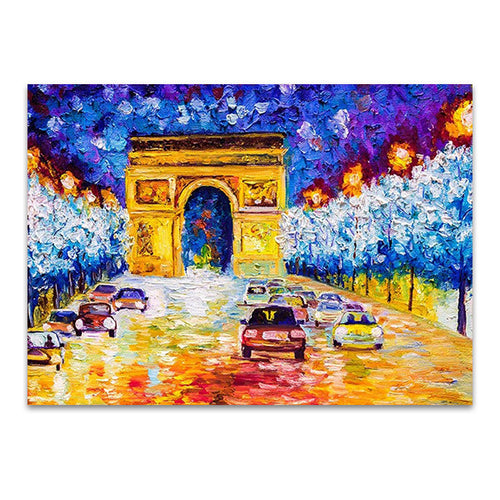 Arc De Triomphe at Paris Wall Print