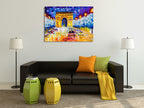Arc De Triomphe at Paris Wall Print on the wall