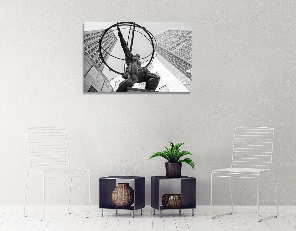 Atlas Statue Rockefeller Center Wall Art Print  on the wall