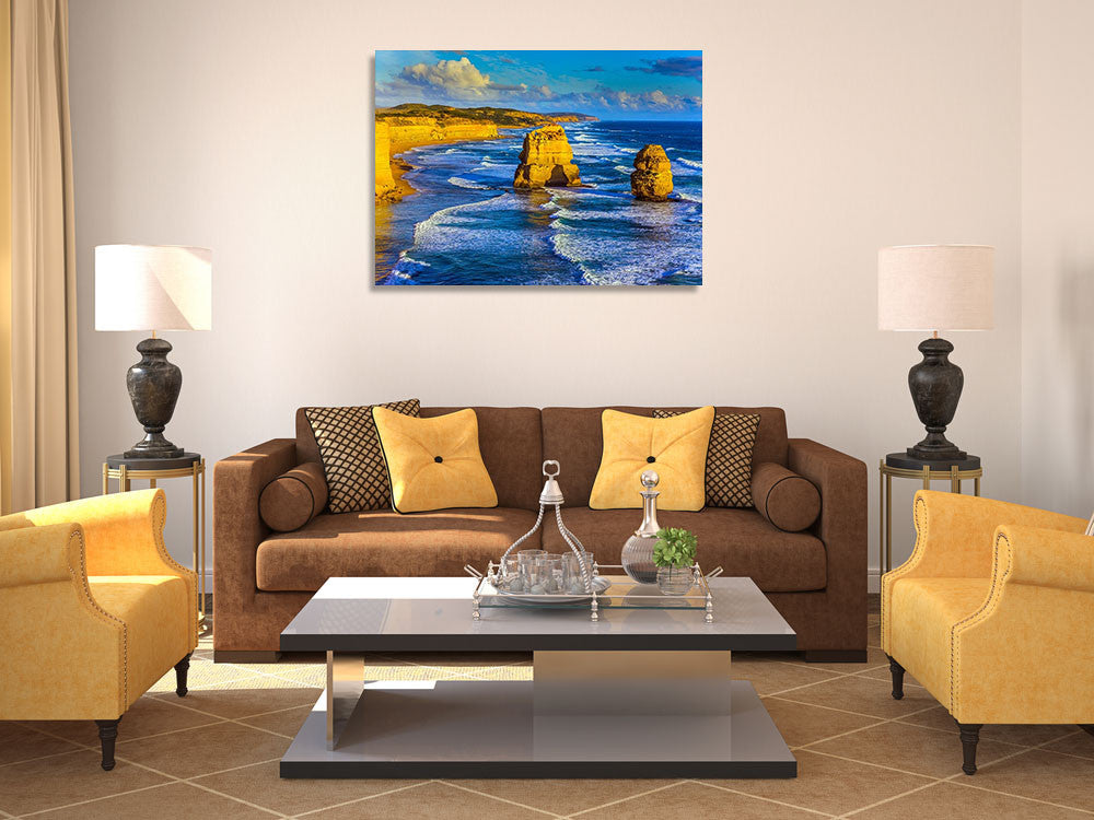 Australia Twelve Apostles at Sunset Wall Print on the wall