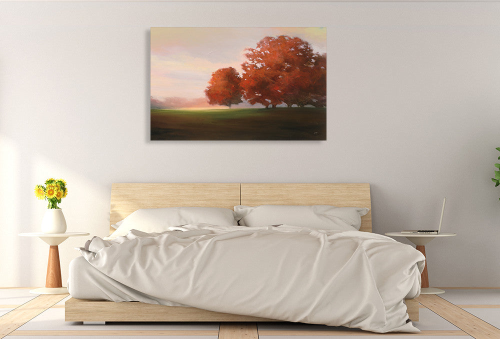 Autumn Glow Wall Art Print on the wall
