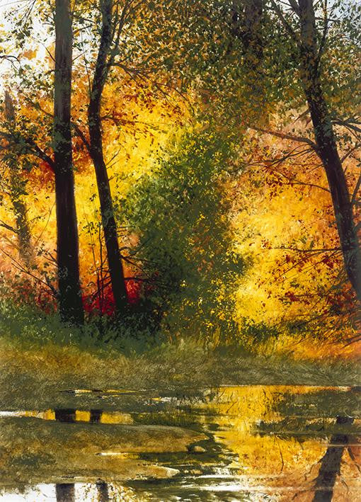 Autumn Pond Wall Art Print