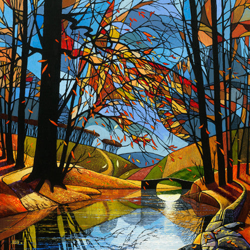 Autumn Stream Wall Art Print
