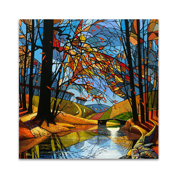 Autumn Stream Wall Art Print