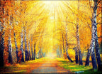 Autumn Sun Rays Wall Art Print 