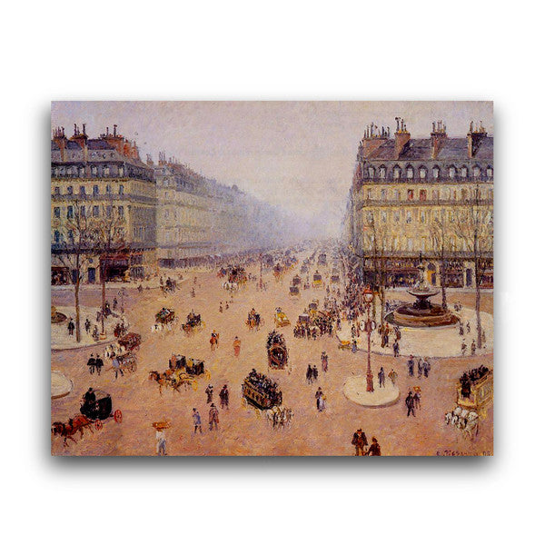 Camille Pissarro | Avenue de l'Opera, Misty Weather