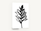 Foxglove Skeleton, foxglove x-ray black and white botanical, floral canvas wall art print ready to hang