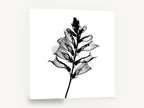 Foxglove Shadow Spire, foxglove x-ray black and white botanical, floral canvas wall art print ready to hang