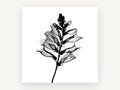 Foxglove Shadow Spire, floral canvas wall art print, front view