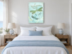 Dragonfly Summer Breeze animal canvas print on the wall of a bedroom