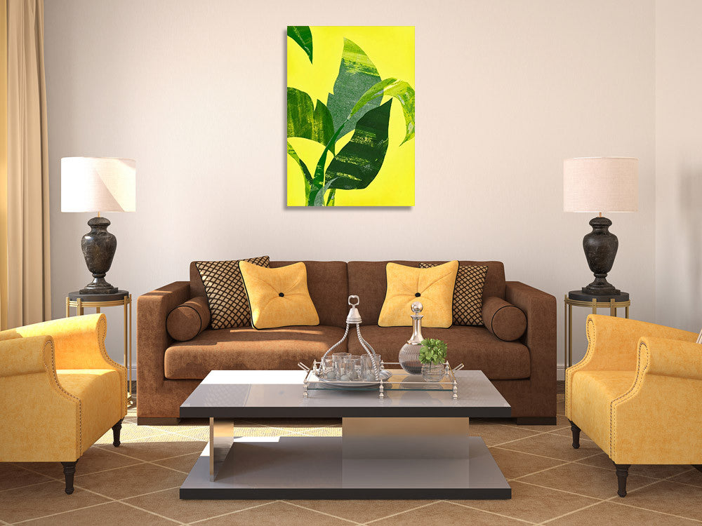 Banana Leaf II Wall Art Print on the wall