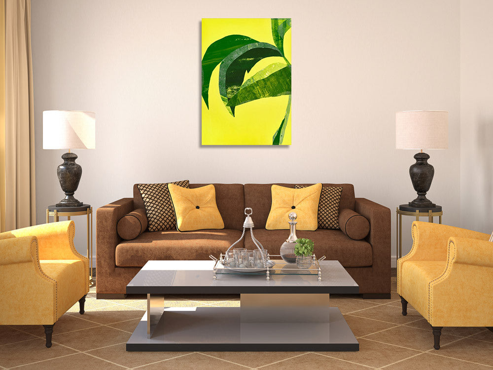 Banana Leaf I Wall Art Print on the wall