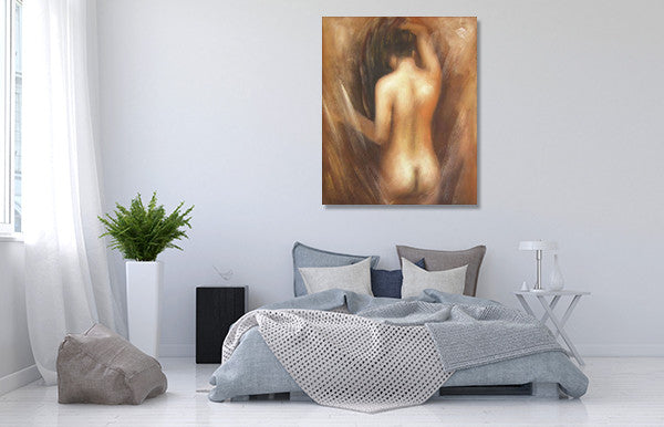 Bare on the wall
