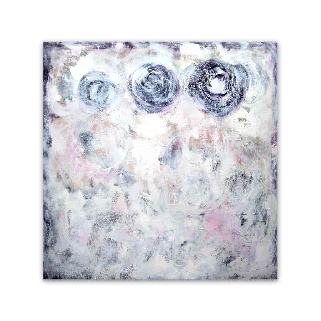 Brooke Howie | White Abstract with Circles