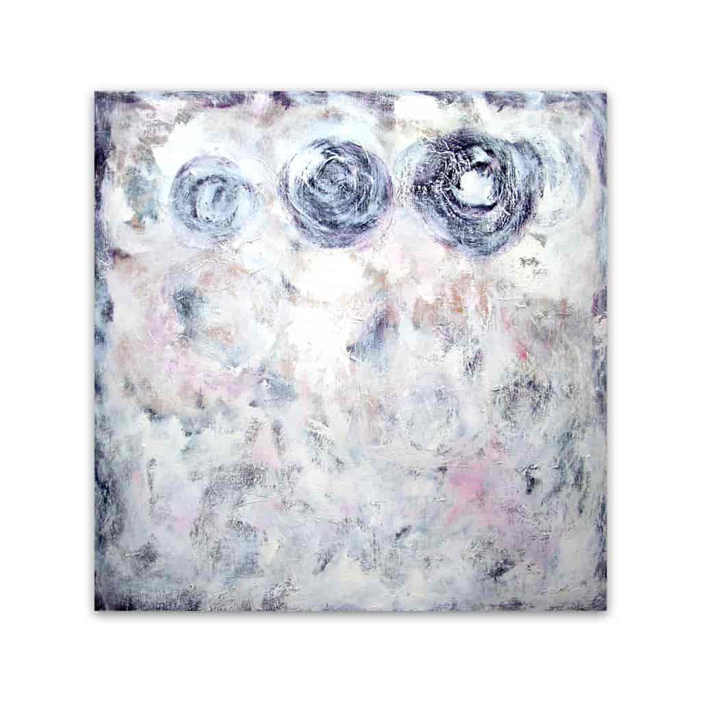 Brooke Howie | White Abstract with Circles
