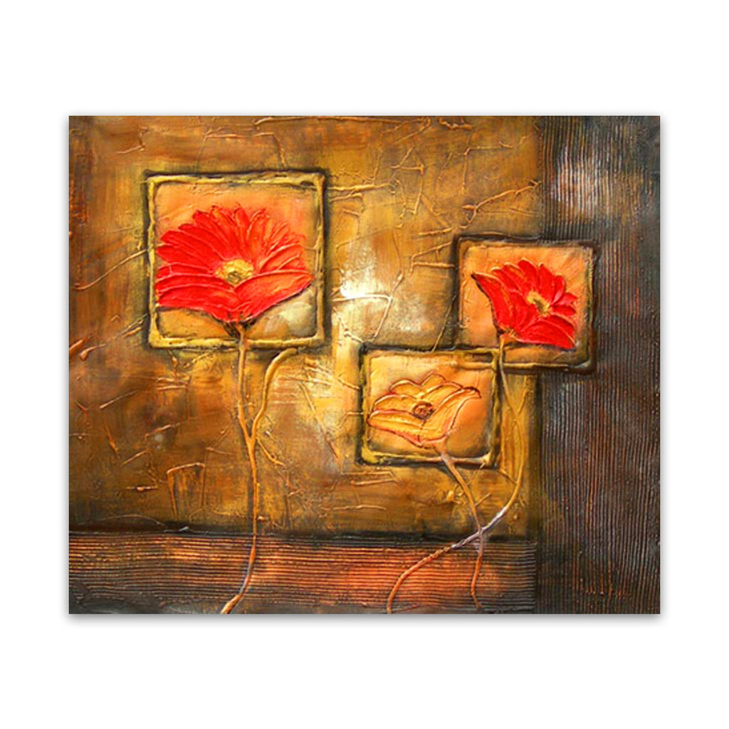 Three Orange Flowers