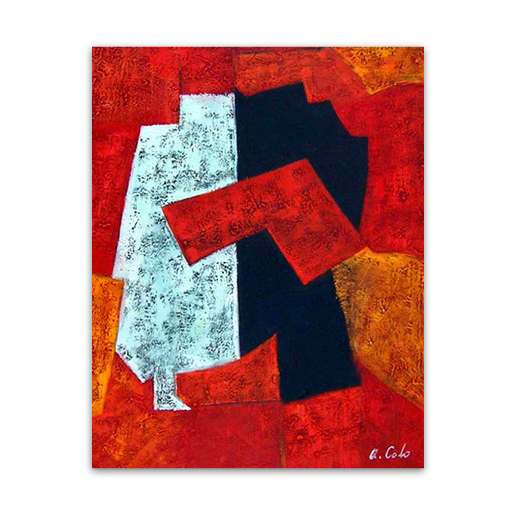 Random Shapes Number One | Oil Painting on Canvas Art