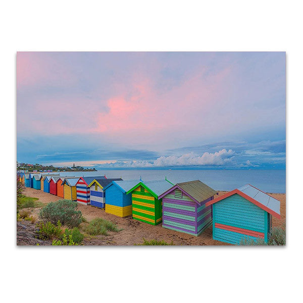 Bathing Box at Melbourne Wall Print