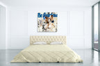 Be Fearless Wall Art Print on the wall