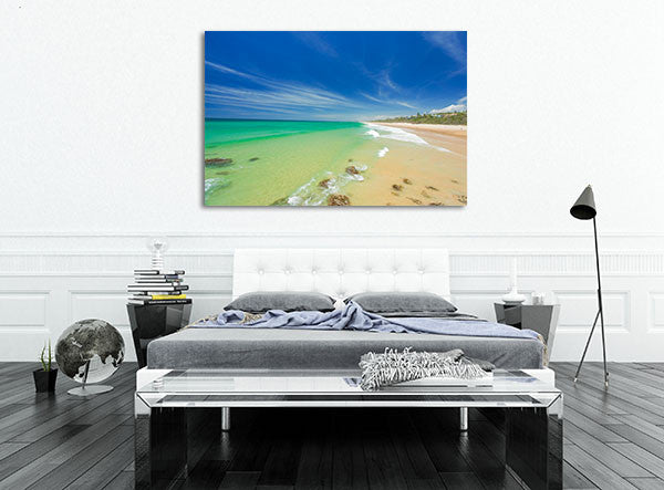 Beach Australia Sunshine Coast Art Print on the wall