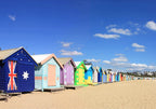 Beach Boxes Melbourne Wall Art Print