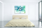 Beautiful Flower Wall Art Print on the wall