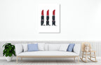 Beauty Lipsticks Wall Art Print on the wall