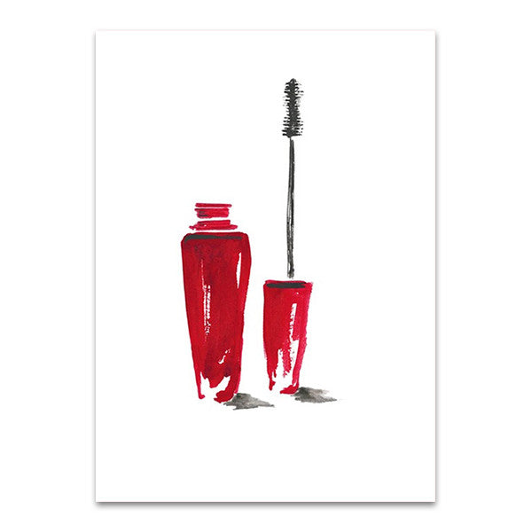 Beauty Mascara Wall Art Print