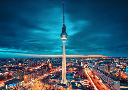Berlin City Nights Wall Art Print