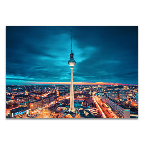 Berlin City Nights Wall Art Print