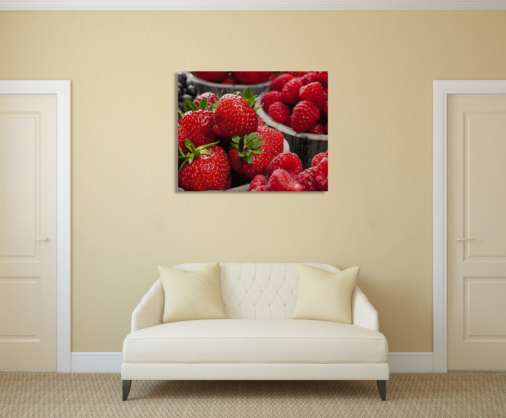 Berries III Wall Art Print on the wall