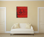 Bicycle I Wall Art Print on the wall