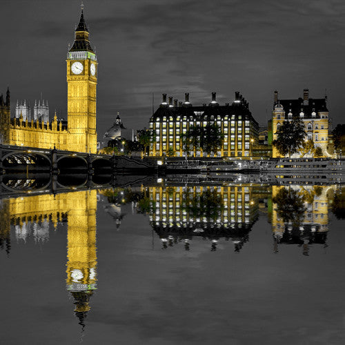 Big Ben Reflection Wall Art Print