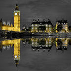 Big Ben Reflection Wall Art Print