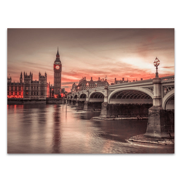 Big Ben Sunset Wall Art Print