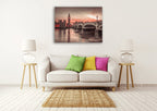 Big Ben Sunset Wall Art Print on the wall