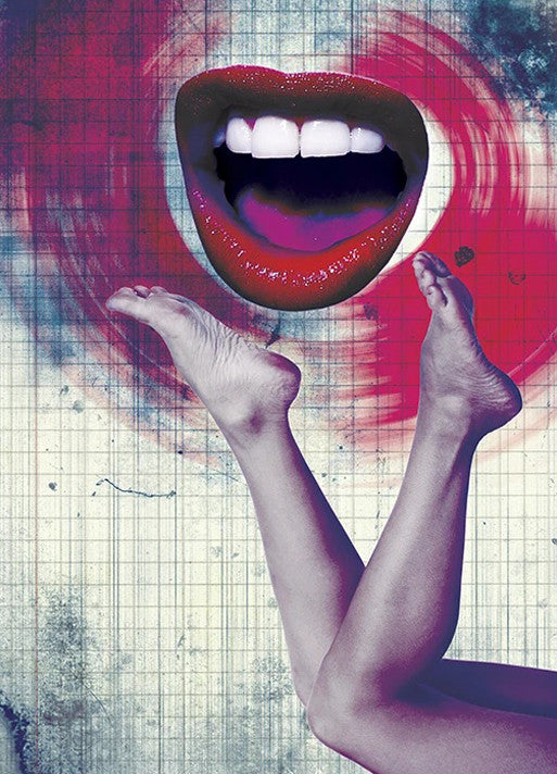 Bla Bla Bla Wall Art Print
