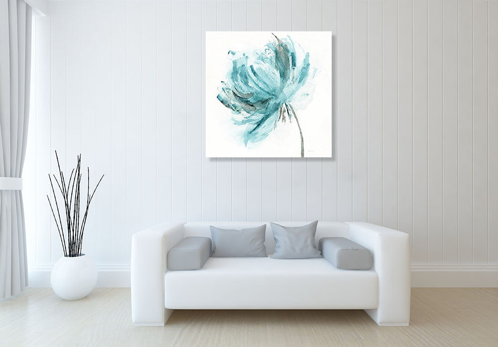 Blue Dance II Wall Art Print on the wall