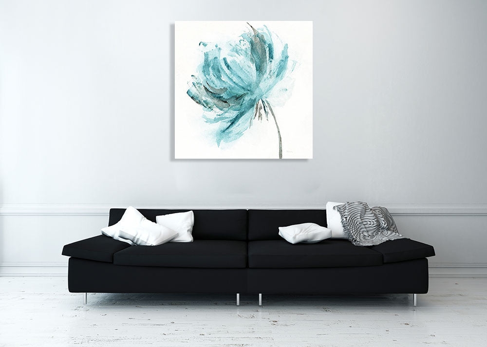Blue Dance II Wall Art Print on the wall