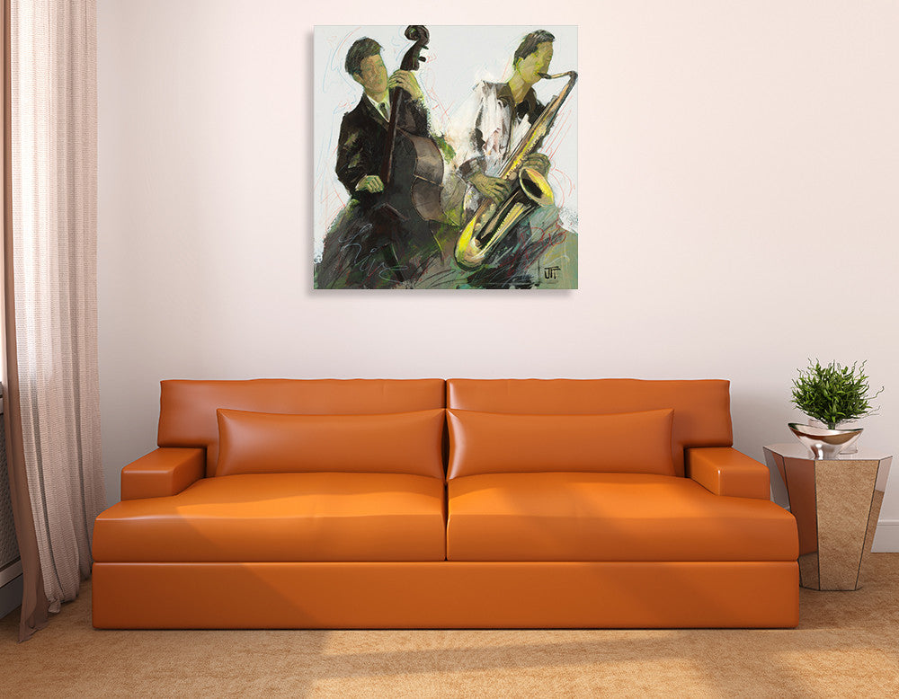 Blues Ben Wall Art Print on the wall