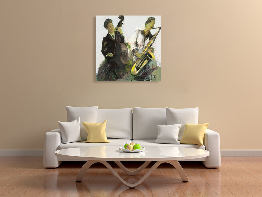 Blues Ben Wall Art Print on the wall