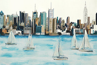 Boat City Wall Art Print