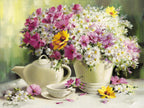 Bouquet with Chamomile Wall Art Print