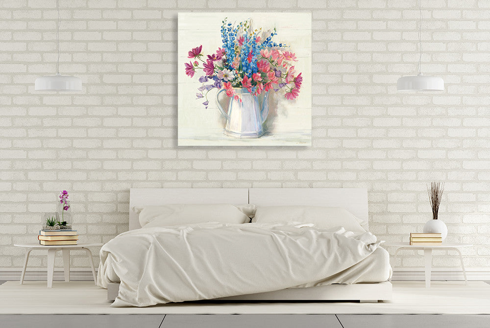 Bright Bouquet II Wall Art Print on the wall
