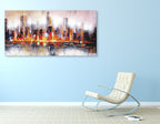 Bright City on the wall