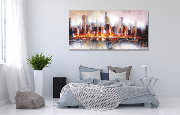 Bright City on the wall