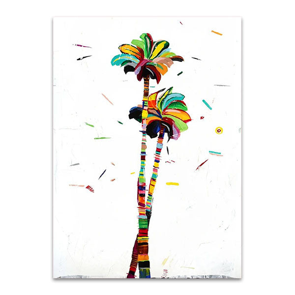 Bright Coconut Palm Wall Art Print