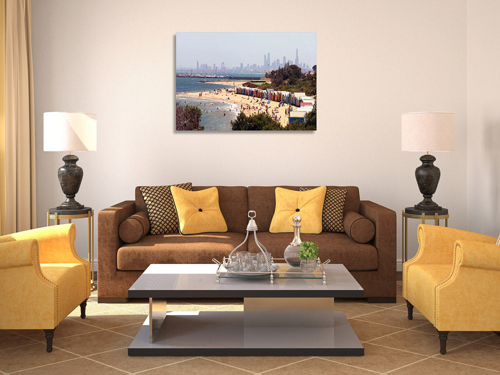 Brighton Beach Australia Wall Art Print on the wall