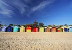 Brighton Beach Huts Wall Art Print